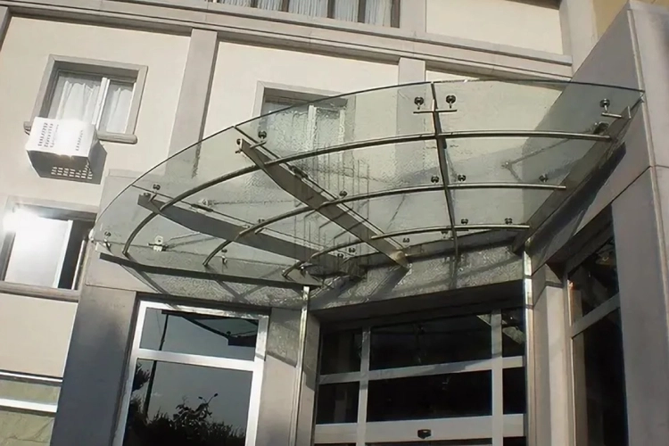 Стеклянные козырьки